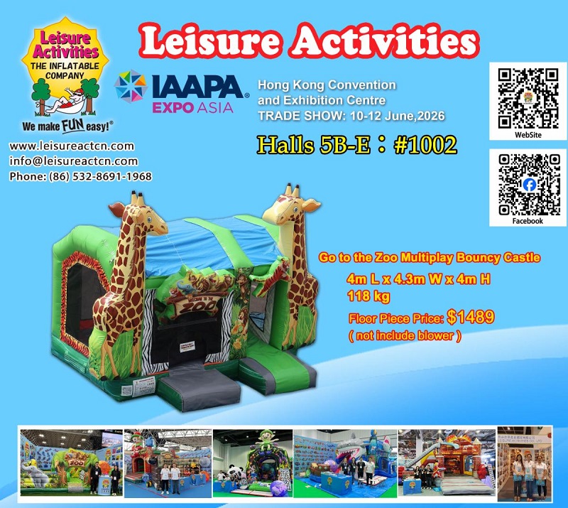 2026 IAAPA EXPO ASIA Hong Cong - Tugaimid cuireadh ó chroí duit do phas VIP a bhailiú agus cuairt a thabhairt ar ár dtaispeántas.
