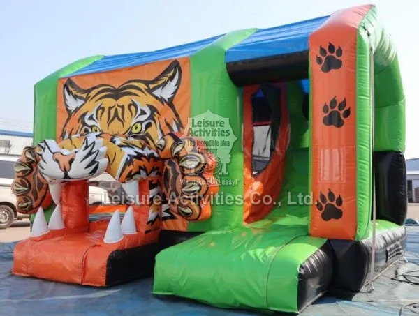 Standard Inflatable Multiplay Tiger Bouncy Castles Standard Inflatable Multiplay Tiger Bouncy Castles